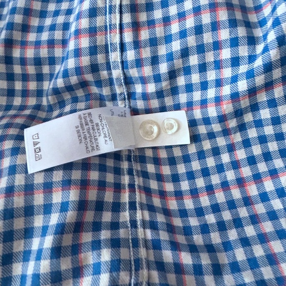 Vineyard Vines Shirt Shep & Ian Window Pane Button Down Collar Crosby Slim Fit - Picture 13 of 15